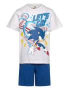 Pyjama Pyjamas Sett Blue Sonic