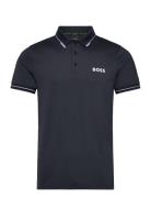 Paul Pro Sport Polos Short-sleeved Navy BOSS