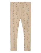 Nmfgavo Slim Legging Lil Bottoms Leggings Beige Lil'Atelier