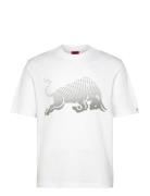 Dricard_Rb Tops T-shirts Short-sleeved White HUGO