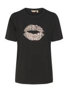 Cunuga Gith T-Shirt Tops T-shirts & Tops Short-sleeved Black Culture