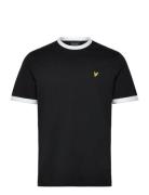 Ringer T-Shirt Tops T-shirts Short-sleeved Black Lyle & Scott