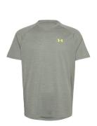 Ua Tech Textured Ss Tops T-shirts Short-sleeved Green Under Armour