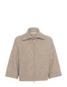 Gzalpha Ss Cardigan Tops Knitwear Cardigans Beige Gestuz