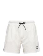 Chaffle Swimtrunk Badeshorts White HUGO