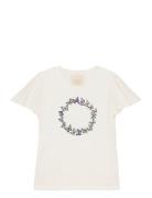 T-Shirt Ss Tops T-shirts Short-sleeved White Creamie