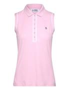 Sleeveless Veronica Polo Sport T-shirts & Tops Polos Pink Original Pen...