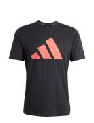 Tr-Es Fr Logo T Sport T-shirts Short-sleeved Black Adidas Performance