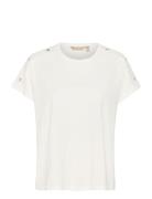 Cuselma Amora T-Shirt Tops T-shirts & Tops Short-sleeved White Culture