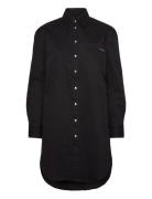 Cotton Relaxed Shirt Dress Kort Kjole Black Calvin Klein Jeans