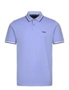 Paul Sport Polos Short-sleeved Blue BOSS