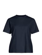 Vinora S/S T-Shirt - Noos Tops T-shirts & Tops Short-sleeved Navy Vila