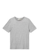 Nataliasy Rib T-Shirt Tops T-shirts Short-sleeved Grey Sofie Schnoor Y...