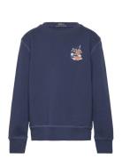 Sailboat-Print Fleece Sweatshirt Tops Sweat-shirts & Hoodies Sweat-shi...