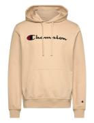 Hooded Sweatshirt Tops Sweat-shirts & Hoodies Hoodies Beige Champion