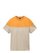 S-Saturnia Ss Tops T-shirts Short-sleeved Beige Napapijri