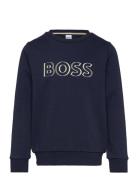 Sweatshirt Tops Sweat-shirts & Hoodies Sweat-shirts Navy BOSS