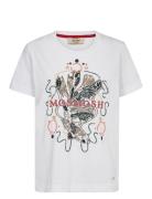 Mmhallin O-Ss Deco Tee Tops T-shirts & Tops Short-sleeved White MOS MO...