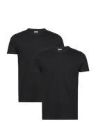 Double Pack T-Shirt - Black Designers T-shirts Short-sleeved Black Edw...