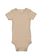 Plain Body Ss Bodies Short-sleeved Beige MarMar Copenhagen