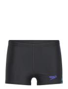 Boys Plastisol Placement Aquashort Sport Swimshorts Black Speedo