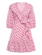 Kayann Dress Kort Kjole Pink Noella