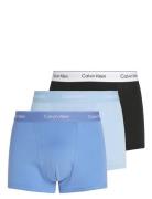 Relaxed Dart Trunk 3Pk Boksershorts Blue Calvin Klein