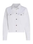 Dnm Slim Jacket White Dongerijakke Denimjakke White Tommy Hilfiger