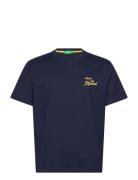 T-Shirt Tops T-shirts Short-sleeved Navy United Colors Of Benetton