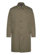 Repellent Twill Curtis Coat Trench Coat Kåpe Green Mads Nørgaard