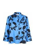 Maindiya Tops Shirts Long-sleeved Blue Masai