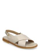 Sandals - Flat - Open Toe - Op Flate Sandaler Cream ANGULUS