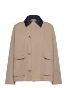 Cotton Tech Daisy Jacket Trench Coat Kåpe Beige Mads Nørgaard