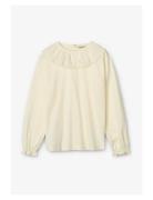 Talla Frill Tops T-shirts Long-sleeved T-shirts Cream MarMar Copenhage...