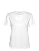 Short-Sleeved Cotton T-Shirt Tops T-shirts & Tops Short-sleeved White ...