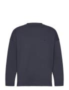 Light Terry Aksel Sweat Tops T-shirts Long-sleeved Navy Mads Nørgaard