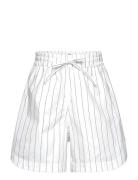 Crisp Poplin Pio Shorts Bottoms Shorts White Mads Nørgaard