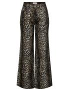 Onlmadison Hw Wide Aop Long Pnt Cs Bottoms Trousers Wide Leg Black ONL...