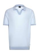 H-Jianluca Designers Polos Short-sleeved Blue BOSS