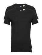 Slim 2Pk Crewneck 1 Twopack Te Tops T-shirts Short-sleeved Black Levi'...