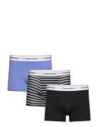 Relaxed Dart Trunk 3Pk Boksershorts Multi/patterned Calvin Klein