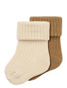 Nbnnogat 2P Sock Socks & Tights Baby Socks Cream Name It