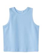 Nkfnakal Sl Crop Top Noos Tops T-shirts Sleeveless Blue Name It