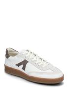 Liga - White/Elephant Leather Lave Sneakers White Garment Project