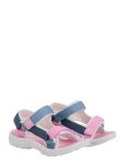 Colorblock Sandals W. Velcro Shoes Summer Shoes Sandals Pink Color Kid...