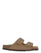 Sl Josephine Suede Taupe Flate Sandaler Beige Scholl