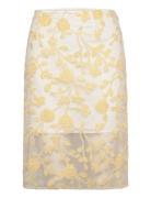 Flower Beads Pencil Skirt Blyantskjørt Skjørt Yellow ROTATE Birger Chr...