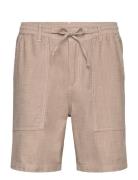 Akjan Twill Contrast Shorts Bottoms Shorts Casual Beige Anerkjendt