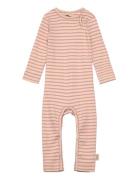 Jumpsuit L/S Modal Striped Jumpsuit Pink Petit Piao