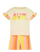 T-Shirt+Shorts Sets Sets With Short-sleeved T-shirt Yellow Billieblush